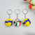 Volleyball Keychain Yellow