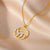 Gold Colored Pendant Necklace