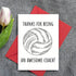 Volleyball Coach Appreciation Card