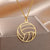 Gold Colored Pendant Necklace